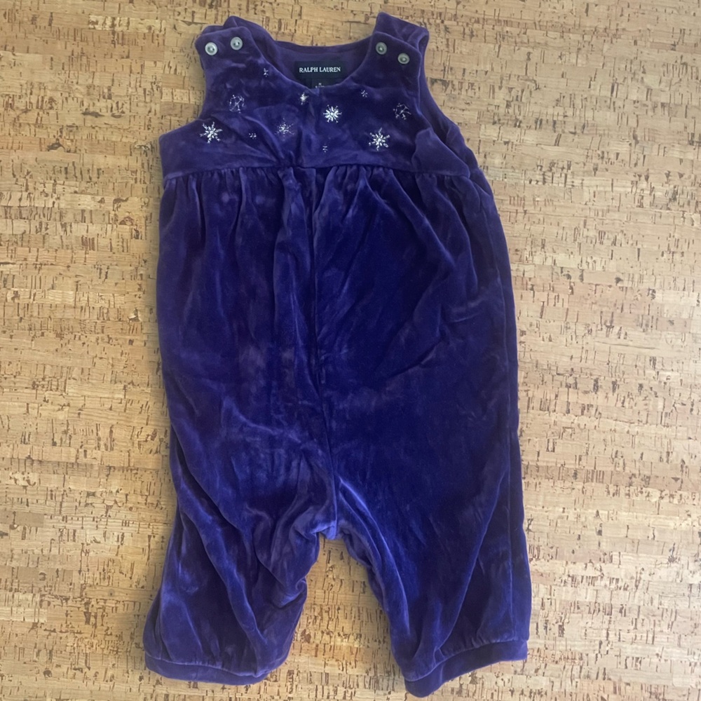 Ralph Lauren Velvet Overalls